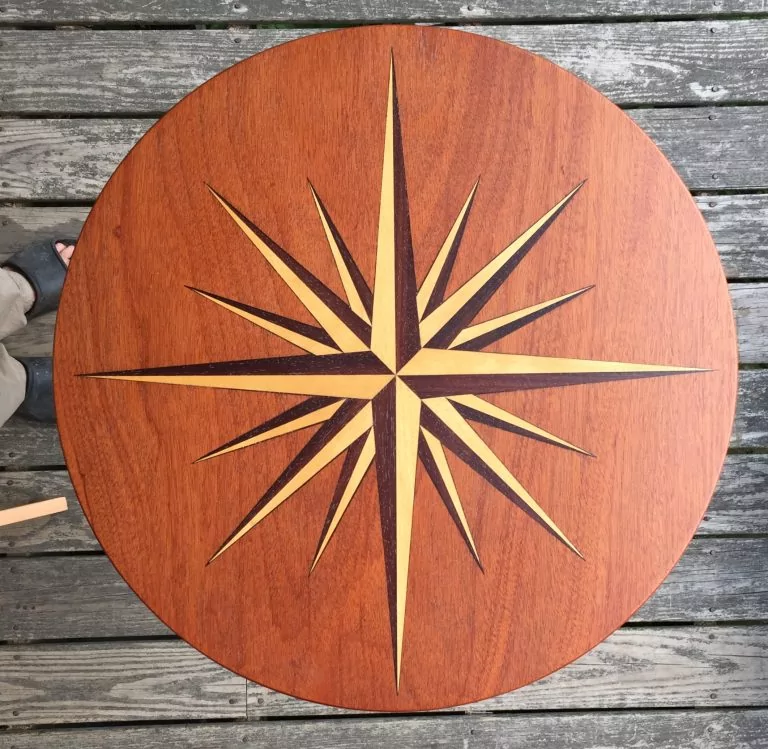 Epoxy Inlay and Rustic Compass Butcher Block Countertops : 18